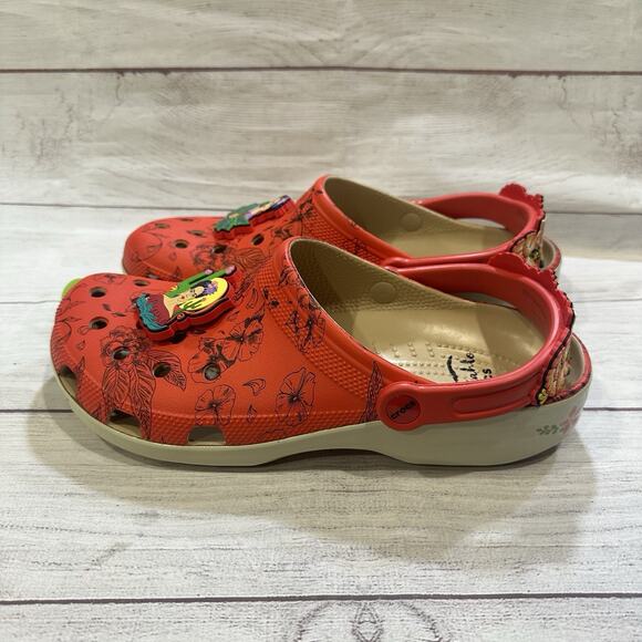 Crocs Frida Kahlo Classic Clogs Women’s Size 12.5 Men’s 11 Unisex Red New NWT - Picture 3 of 7